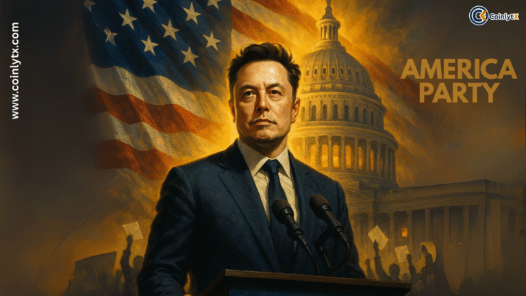 "Elon Musk announces the launch of the America Party in response to the removal of the EV tax credit, signaling a new political movement focused on clean energy, innovation, and government reform." Let me know if you'd like variations tailored for different types of images (e.g., Musk speaking, a campaign logo, an EV charging station, etc.).