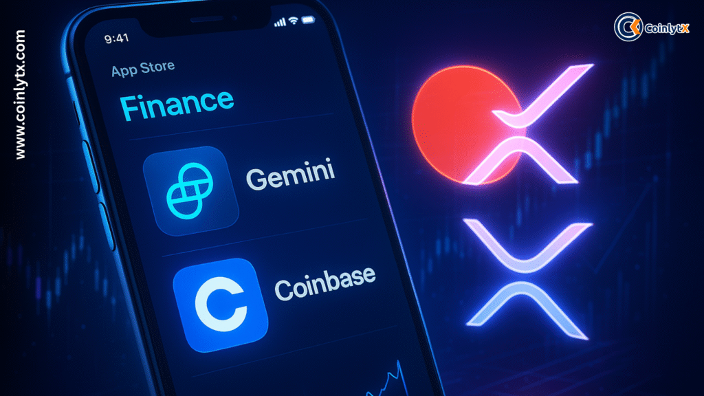Gemini Card Launch Boosts App Ranking Over Coinbase
Gemini Exchange
XRP