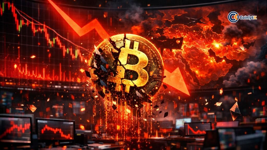 $100M Liquidated as Crypto Crashes Amid Middle East War Escalation