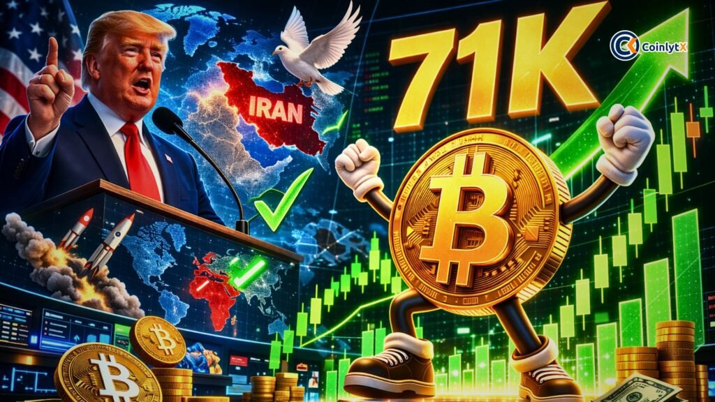 Bitcoin Breaks $71K as Trump’s Iran War Comments Lift Crypto Market