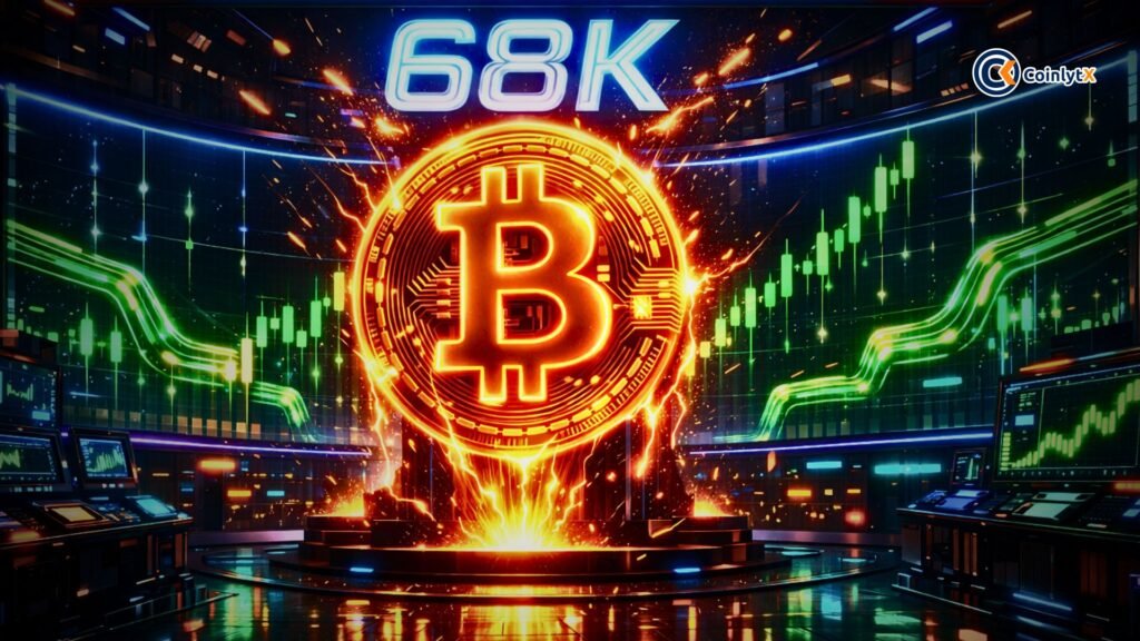 BTC Surges to $68K as U.S. ETFs See $458M Inflows