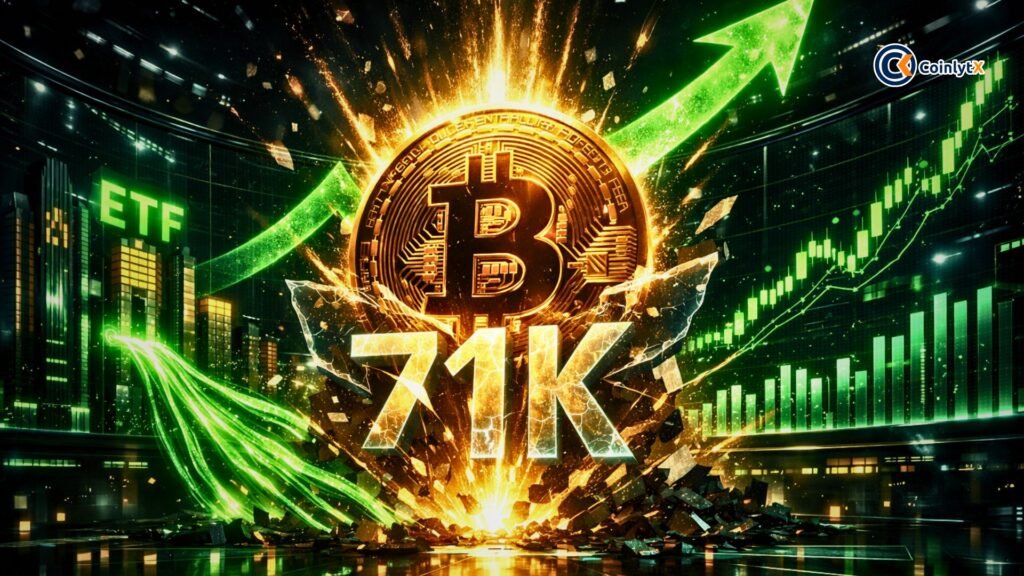 Bitcoin ETF Surge Fuels Fresh Bullish Momentum Above $71K