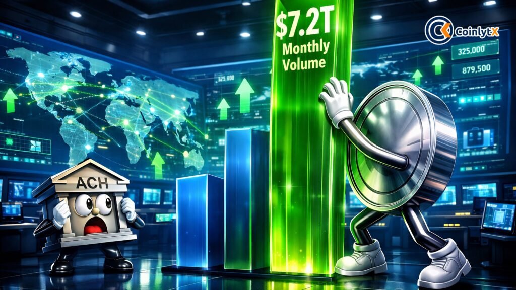Stablecoin Monthly Transfer Volume Reaches $7.2 Trillion, Overtakes ACH